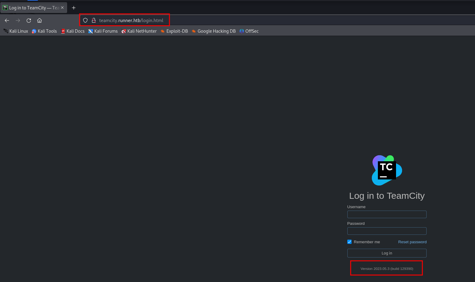 TeamCity UI